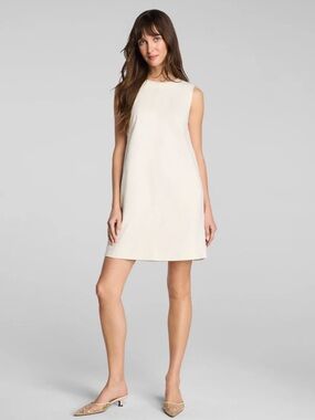 SPANX Cotton linen mini dress in Ivory NWT